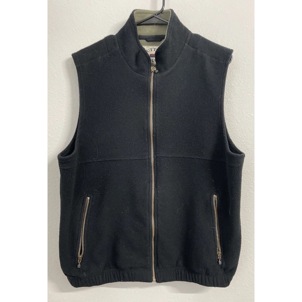 Cutter & Buck Soft Fleece Black Sleeveless Fleece Vest Medium